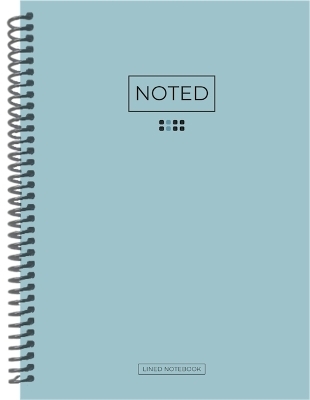 Noted: Lined A5 Notebook - Light Blue - Dee Simon,  Journals etc.