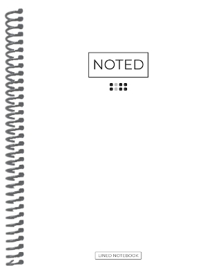 Noted: Lined A5 Notebook - White - Dee Simon,  Journals etc.