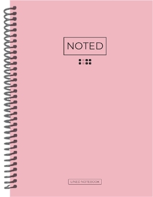 Noted: Lined A5 Notebook - Pink - Dee Simon,  Journals etc.