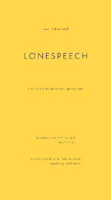 Lonespeech - Ann Jderlund