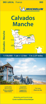 Calvados Manche - Michelin Local Map 303 - Michelin