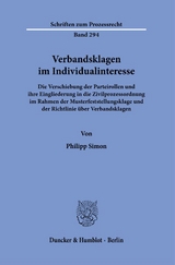 Verbandsklagen im Individualinteresse. - Philipp Simon