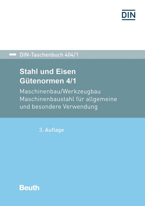 Stahl und Eisen: Gütenormen 4/1 - Buch mit E-Book