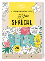 Ausmal-Postkarten Schöne Sprüche | 20 Karten