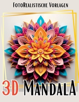 3D Mandala Malbuch „Black & White“ - Lucy´s Schwarze Malbücher