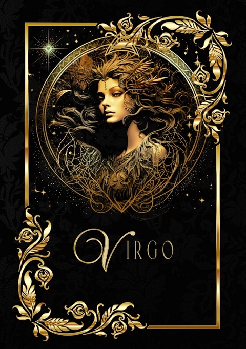 Zodiac Virgo Notebook - Chris Bee ArtDesign