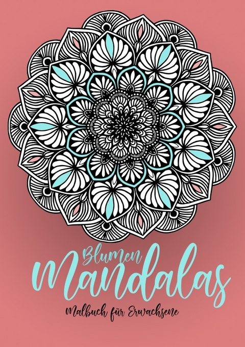 Blumen Mandalas Malbuch für Erwachsene - Monsoon Publishing, Musterstück Grafik