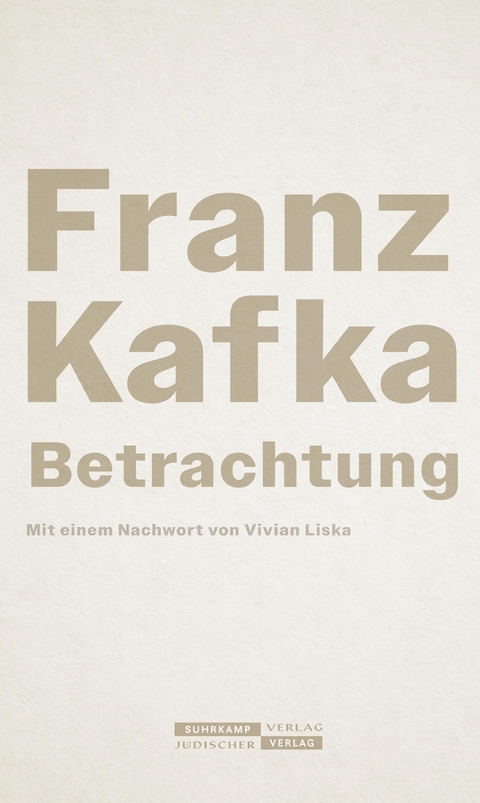 Betrachtung - Franz Kafka