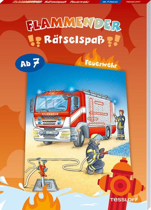 Flammender Rätselspaß. Feuerwehr