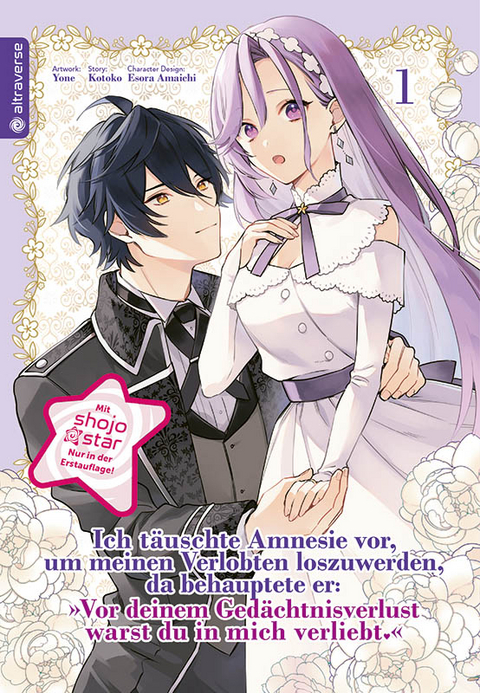 Ich täuschte Amnesie vor, um meinen Verlobten loszuwerden, da behauptete er: "Vor deinem Gedächtnisverlust warst du in mich verliebt." 01 -  Kotoko, Esora Amaichi,  Yone