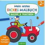 Mein erstes dickes Malbuch ab 2 – Bagger und Traktoren