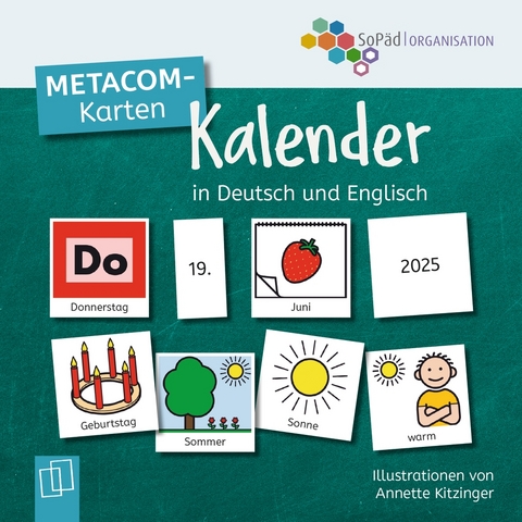 METACOM-Karten: Kalender in Deutsch und Englisch