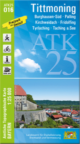 ATK25-O16 Tittmoning (Amtliche Topographische Karte 1:25000) - 