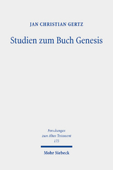 Studien zum Buch Genesis - Jan Christian Gertz