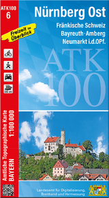 ATK100-6 Nürnberg Ost (Amtliche Topographische Karte 1:100000) - 