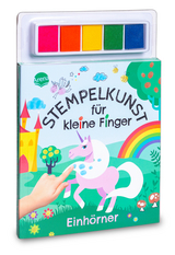 Stempelkunst für kleine Finger. Einhörner