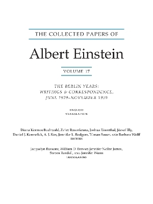 The collected papers of Albert Einstein, Volume 17 (Translation supplement) - Albert Einstein