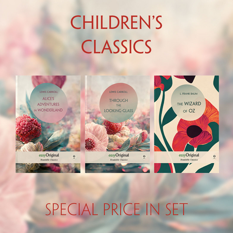 Children's Classics Books-Set (with 3 MP3 Audio-CDs) - Readable Classics - Unabridged english edition with improved readability - Lewis Carroll, L. Frank Baum