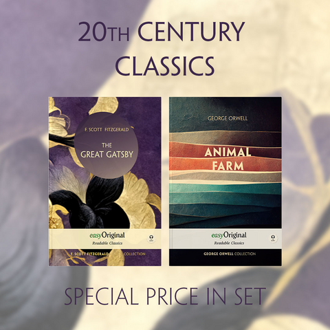 20th Century Classics Books-Set (with audio-online) - Readable Classics - Unabridged english edition with improved readability - F. Scott Fitzgerald, George Orwell