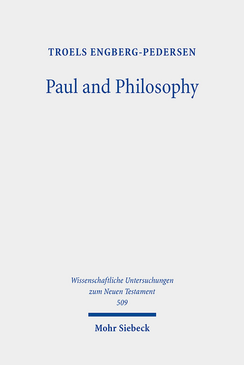 Paul and Philosophy - Troels Engberg-Pedersen