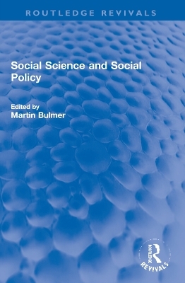 Social Science and Social Policy - 