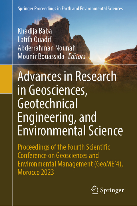 Advances in Research in Geosciences, Geotechnical Engineering, and Environmental Science - 