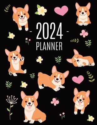 Corgi Planner 2024 - Happy Oak Tree Press