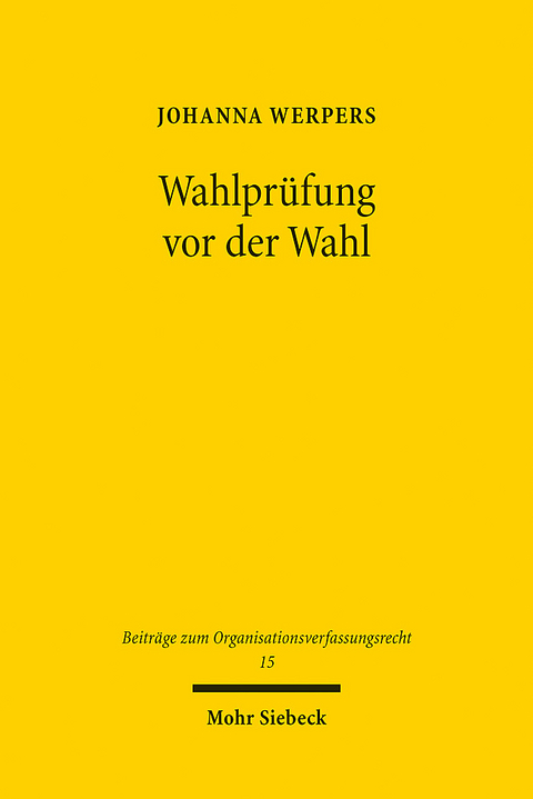 Wahlprüfung vor der Wahl - Johanna Werpers