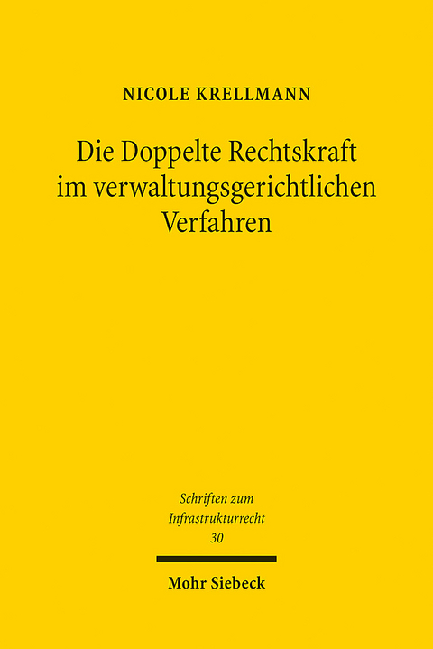 Die Doppelte Rechtskraft im verwaltungsgerichtlichen Verfahren - Nicole Krellmann