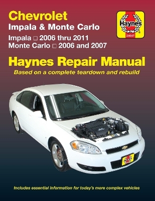 Chevrolet Impala (2006-2011) & Monte Carlo (2006-2007) Haynes Repair Manual (USA) -  Haynes Publishing