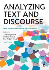 Analyzing Text and Discourse - Björkvall, Anders; Boreus, Kristina; Svärd, Per-Anders