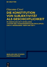 Die Konstitution von Subjektivität als Geschichtlichkeit - Giacomo Croci