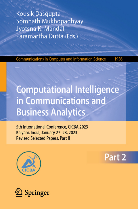 Computational Intelligence in Communications and Business Analytics - 