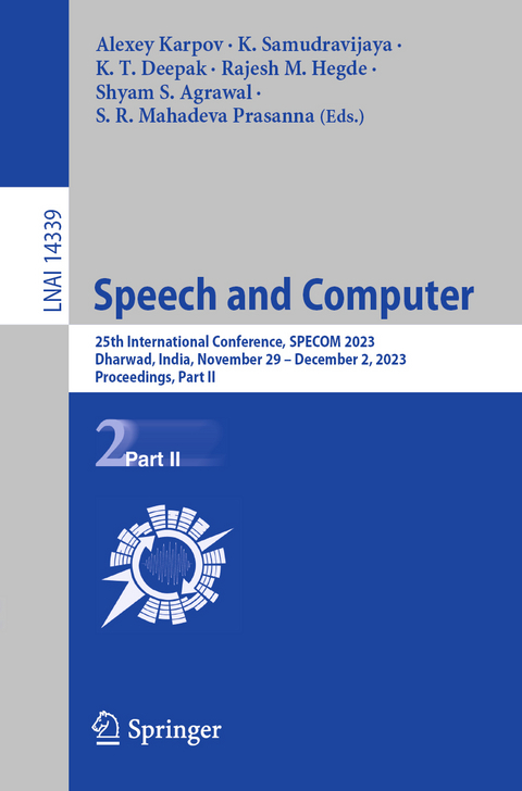 Speech and Computer - 