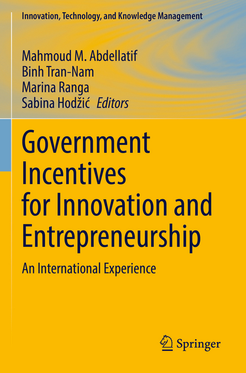 Government Incentives for Innovation and Entrepreneurship - 