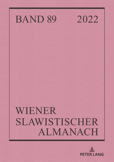 Wiener Slawistischer Almanach Band 89/2022 - 