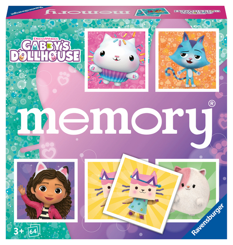 Ravensburger 22596 memory® Gabby's Dollhouse - Der Spieleklassiker für Fans der Vorschulserie Gabby's Dollhouse, Merkspiel für 2-8 Spieler ab 3 Jahren - William H. Hurter