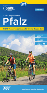 ADFC-Regionalkarte Pfalz, 1:75.000, mit Tagestourenvorschlägen, reiß- und wetterfest, E-Bike-geeignet, GPS-Tracks Download - 