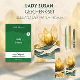 Lady Susan Geschenkset (Softcover + Audio-Online) + Eleganz der Natur Schreibset Premium - Jane Austen