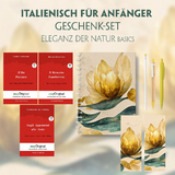 Italienisch für Anfänger Geschenkset - 3 Bücher (mit Audio-Online) + Eleganz der Natur Schreibset Basics - Guido Gozzano, Edmondo De Amicis