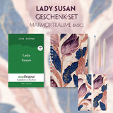 Lady Susan Geschenkset (Hardcover + Audio-Online) + Marmorträume Schreibset Basics - Jane Austen