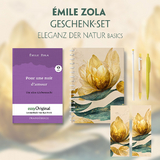 Émile Zola Geschenkset (mit Audio-Online) + Eleganz der Natur Schreibset Basics - Émile Zola