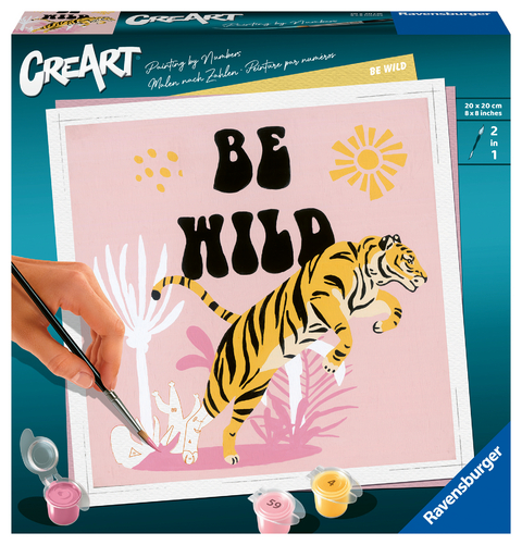 Ravensburger CreArt - Malen nach Zahlen 23665 - Be Wild - ab 12 Jahren