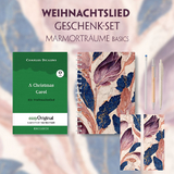 Ein Weihnachtslied Geschenkset (Softcover + Audio-Online) + Marmorträume Schreibset Basics - Charles Dickens