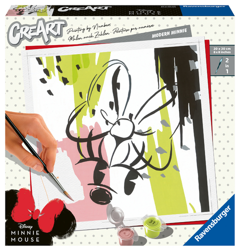 Ravensburger CreArt - Malen nach Zahlen 20128 – Moderne Minnie – ab 12 Jahren