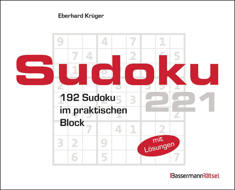 Sudokublock 221 (5 Exemplare à 2,99 €) - Eberhard Krüger