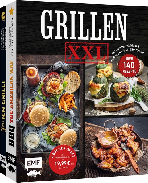 Grillen XXL – Doppelt stark: 2 Grill-Bücher im Set