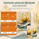 Gustavo Adolfo Bécquer Geschenkset - 4 Bücher (mit Audio-Online) + Eleganz der Natur Schreibset Basics - Gustavo Adolfo Bécquer