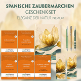 Spanische Zaubermärchen Geschenkset - 5 Bücher (mit Audio-Online) + Eleganz der Natur Schreibset Premium -  Cuentos