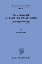 Die Justiziabilität des Klima- und Umweltschutzes. - Till Arne Storzer